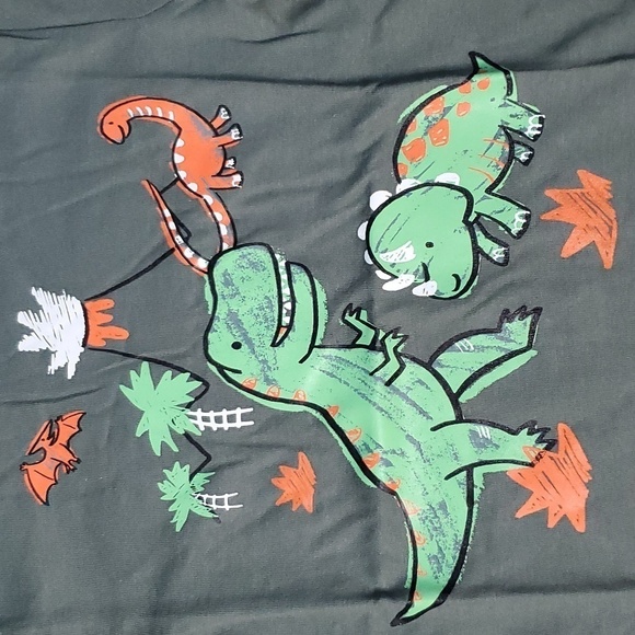 NWT Children's Place Green Dino Shirt Size 12 - 18 M - Picture 2 of 5